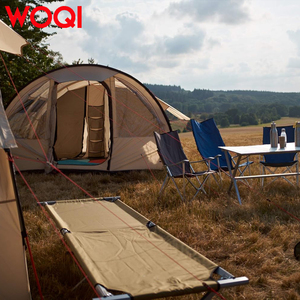 WOQI <span class=keywords><strong>Lit</strong></span> simple pliant Oxford <span class=keywords><strong>ultra</strong></span> léger et compact 600D <span class=keywords><strong>Lit</strong></span> <span class=keywords><strong>de</strong></span> camping <span class=keywords><strong>de</strong></span> luxe à cadre en fer pour adultes - Product Image 6