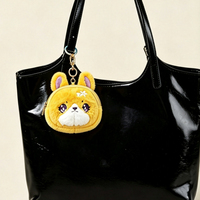 Porte-monnaie en peluche personnalisé, porte-monnaie zippé mignon, mini sac à breloque en peluche douce et moelleuse, cadeau souvenir OEM ODM
