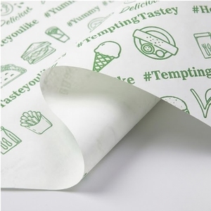 Feuilles de papier sulfurisé imprimé pour emballage alimentaire, papier alimentaire résistant à la graisse pour usage en restauration et boulangerie - Product Image 4