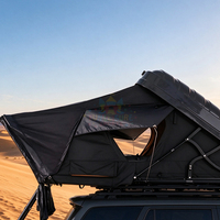Tenda Atap Mobil Hard Shell untuk 4 Orang, Tenda Atap Truk untuk Berkemah, Tenda Atap Mobil Lipat Portabel, Garasi Berkemah Mobil, Tenda Atap Lipat