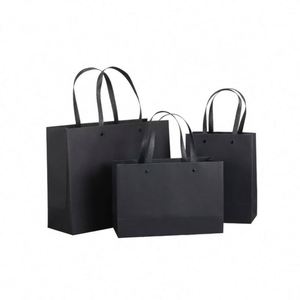 ถุงกระดาษช้อปปิ้งพิมพ์โลโก้ตามสั่ง สำหรับเสื้อผ้า ขนาด 32x11x25 ซม. แพ็คโปรโมชั่น - Product Image 1