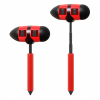 Marteau de massage rétractable portable pour la santé, bâton de tapotement des méridiens pour la relaxation du dos, du cou et des épaules, outil de massage corporel complet