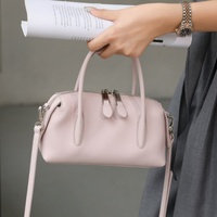 Fabricant ODM OEM – Sac Boston en cuir véritable 2026 avec fermeture éclair, sac à main et sac à bandoulière pour femme