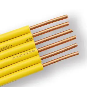 Alambre de cobre de buena calidad 1,5/2,5/4mm fabricación industrial PVC aislado 4mm cable eléctrico precio