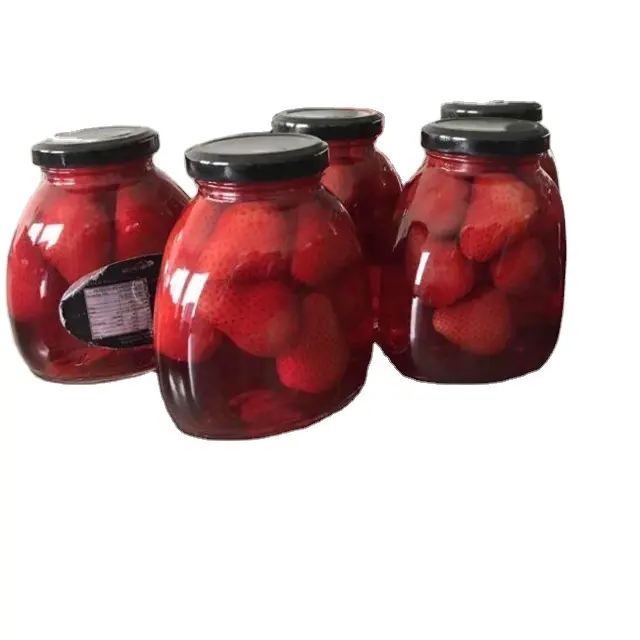 תות משומר בסירופ-פח חבילה או זכוכית צנצנת חבילה משומר פירות