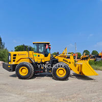 Guter Zustand Günstiger Preis SDLG 956F Frontlader mit Schwerlast-Steinlöffel für Sandplatz-Bulkmaterialhandhabung