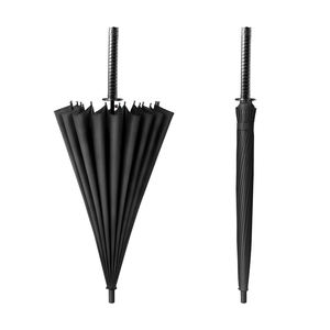 ロゴプリント付き カスタマイズ傘 アニメコスプレ用 日本刀 ストレートハンドル傘 - Product Image 3