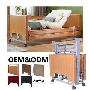 Cama Eléctrica Ajustable para Cuidado en el Hogar, para Personas Obesas, Ancianas y con Discapacidad, IEC 60601, Cama de Madera para Cuidado en el Hogar y Hospital - Product Image 1