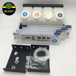 Uv 4瓶 + 4墨盒1.5L供墨系统/用于ep son mimaki ro land mutoh数字打印机的连续散装墨水罐系统