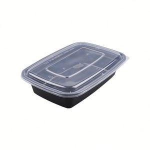 Square Black BPA-Free Freezer Safe Airtight Disposable Plastic Food Containers <b>for</b> Cold Food Fruit Salad and <b>Sandwich</b> Packing - Product Image 3