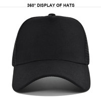 Bordado 3D hecho a medida 5 paneles curvado algodón poliéster mezcla Camo malla estructurada gorra de camionero sombreros