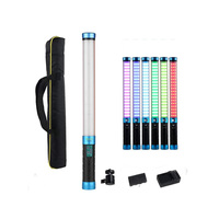 NiceFoto TC-288 RGB 20W Tube lumineux LED RGB portable, lumière vidéo RGB bicolore pour vlog, portrait, prise de vue en direct