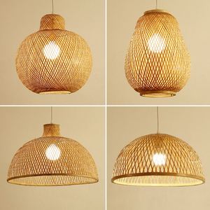 Lampadario Artigianale Vintage in Rattan <span class=keywords><strong>con</strong></span> LED, Stile Pastorale, Lampada in Bambù <span class=keywords><strong>con</strong></span> Cappello di Paglia e Logo Stampato in 3D per Caffè, Bar o Ristorante - Product Image 2