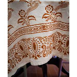 Mantel de Lino de Cáñamo con Estampado Romagna, Diseño a Rayas Sin Arrugas, Rectangular Personalizado para Uso en Hoteles y Restaurantes, Disponible Gratis - Product Image 4