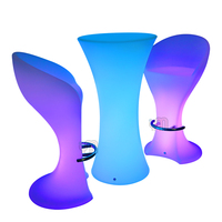 Location de tabouret pour garçon, 16 couleurs lumineuses, discothèque, bar lumineux avec éclairage LED