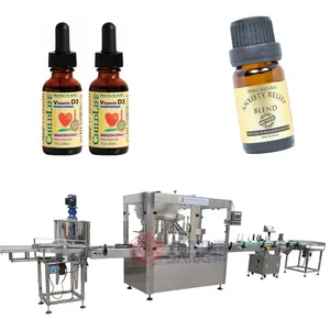 Automatische 30ml Abfüll maschine Amber Frosted Bottles Füll maschine für ätherische Öle 15ml