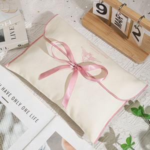 Bolsa de sobres Twll de algodón Natural de 30x25Cm para embalaje de ropa, logotipo impreso personalizado, almohada, vestido, almacenamiento de cabello, bolsa de polvo de algodón - Product Image 4