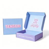 Boîtes d'emballage en carton ondulé avec lamination mate recyclable et logo personnalisé pour bijoux, cadeaux et expédition