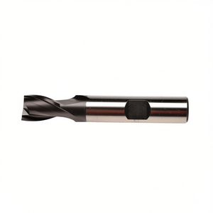 Hss Co Cutter Ta1414 TiAlN Coated 30 Degree Helix Short For Slots 2 Cutting Edges Weldon Shank - Product Image 2