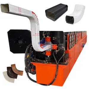 Automatic Down Pipe Elbow Gutter Square Downspout Roll Forming Machine For Steel Buildings