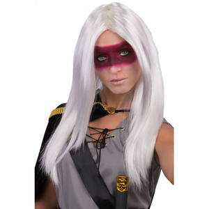 PARRUCCA LUNGA DRETTA BIANCA DA DONNA, TAGLIA UNICA - Product Image 1