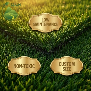 Gazon artificiel haute densité à prix de gros, rouleau de gazon synthétique vert pour aménagement paysager extérieur, tapis de jardin pour <span class=keywords><strong>village</strong></span> - Product Image 6