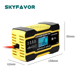 เครื่องชาร์จแบตเตอรี่รถบรรทุก รถจักรยานยนต์ รถยนต์ 12V 24V 10A อัตโนมัติ ชาร์จแบบสมาร์ทพัลส์ ซ่อมแซมแบตเตอรี่ เครื่องชาร์จแบตเตอรี่ GEL AGM LEAD ACID - Product Image 6