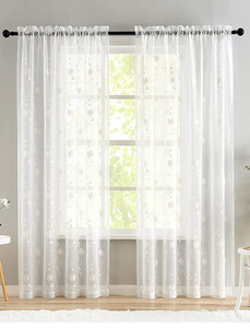 Stile europeo tenda bianca trasparente <span class=keywords><strong>finestra</strong></span> Voile nuovi disegni ricami floreali <span class=keywords><strong>tende</strong></span> per soggiorno - Product Image 3