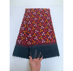 Cordón de <span class=keywords><strong>guipur</strong></span> de alta calidad al por mayor, tela de encaje de algodón, flor bordada, tela de encaje africano, encaje de <span class=keywords><strong>guipur</strong></span> <span class=keywords><strong>con</strong></span> <span class=keywords><strong>piedras</strong></span> para mujer - Product Image 1