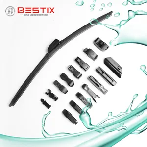 Xe bán buôn phía trước kính chắn gió mềm Frameless mulit Clip phong cách mới kính chắn gió gạt nước lưỡi OEM nhà máy