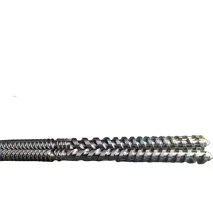 Conical twin screws barrels for Pipe/Profile/Pellet/Granulation /Parallel Twin Screw 41cralmo7 nitriding