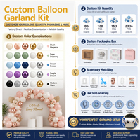 Kit de guirlande d'arche de ballons en latex blanc écologique de 129 pièces, imprimés en sérigraphie 6 couleurs, 18, 12, 10, 5 pouces, pour mariage, anniversaire, fête