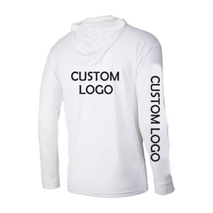<b>Men'S</b> UPF50+ Polyester Custom Color Outdoor Sun Block UV Fishing Wear Long Sleeve Hoodie Fishing Shirt - Product Image 2