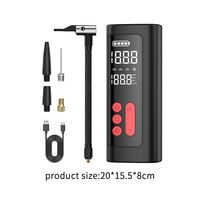 Gonfleur de pneus portable 7,4 V avec manomètre numérique, pompe à air ABS monocylindre pour produits gonflables