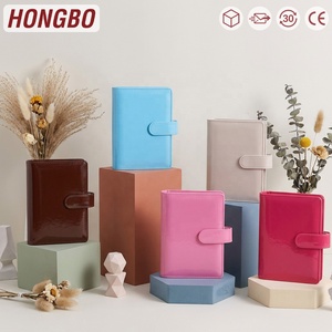 Carpeta Planificadora Hongbo Personalizada Multicolor, de Cuero Sintético Brillante, con Anillas Doradas, Tamaño A6, Económica, Ideal como Regalo Escolar/de Oficina - Product Image 1