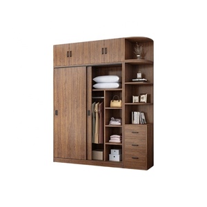 Nouvelle Arrivée Penderie Autoportante en MDF avec Portes Coulissantes, Système de Rangement Personnalisé pour Chambre à Coucher - Product Image 2