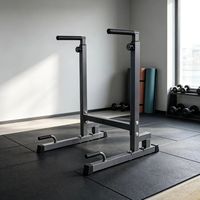 Barres de dips pliables à hauteur réglable en acier robuste pour entraînement de force à domicile