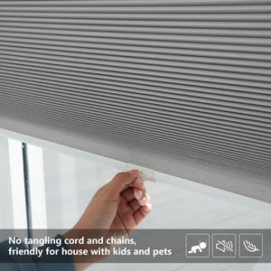 Tende a Nido d'Ape Termoisolanti ZSTARR, Oscuranti Top-Down e Bottom-Up, Insonorizzanti, in Poliestere Grigio, Tessuto Pet-Friendly per Camera da Letto - Product Image 5