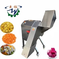 Fabrieks prijs groente & fruit snijmachine motor 304 roestvrij staal voor aardappel ui champignon pitaya blokjes snijden