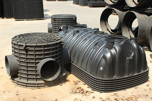 En stock - Chambre d'inspection en plastique HDPE, regard pour l'inspection des eaux pluviales/des eaux usées, pour les systèmes <span class=keywords><strong>de</strong></span> drainage/systèmes d'égouts souterrains - Product Image 2