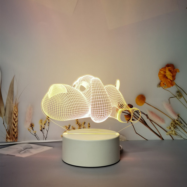 New Ideas Bedside Bedroom Wholesale Led Base Design Picture 3d Acrylic Night Light