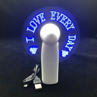 Ventilador LED con Mensajes de Texto Intermitente, Versátil, para Publicidad, Regalo Portátil, Venta Directa de Fábrica