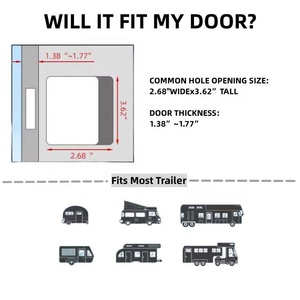 กุญแจล็อคประตูรถบ้านขนาดเล็กแบบไร้กุญแจพร้อมปุ่มกดสำหรับรถบ้าน/รถพ่วง 5 ล้อ อุปกรณ์เสริมสำหรับล็อคประตูรถบ้านแบบไร้กุญแจขนาดกะทัดรัด - Product Image 5