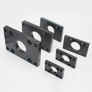 Plaque de bride de cylindre Fa32 40 50 63 80 100 125 160 200 250 en acier de qualité industrielle, pièces pneumatiques durables - Product Image 1