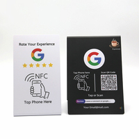 Support d'affichage NFC 13,56 MHz personnalisable sans contact avec code QR pour les avis Google, étanche en PVC
