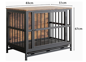 Hölzerne Hunde kisten möbel Modernes Design Hochleistungs-Hundehütte für mittelgroße/große Hunde Wohnzimmer im Innenbereich Verwenden Sie 2 Türen abnehmbar - Product Image 6