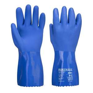 PORTWEST - A881BLUM Gant chimique pvc ultra marin-GANTS EAN 5036108324675 - Product Image 1