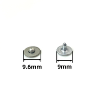 Logo personnalisé en cuir denim boutons à boutons-pression veste en jean vêtement métal double capuchon clous rivet pour sacs en cuir jeans