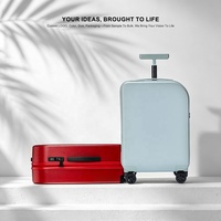 Ensemble de bagages de qualité supérieure pour ordinateur portable, fermeture éclair anti-éclatement, 4 roues, polyester |   Solution Cadeau Personnalisée avec Impression Exclusive 20/24/28 pouces