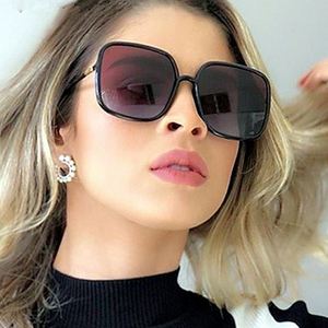 Nouveautés 2020, lunettes de soleil vintage personnalisées pour hommes et femmes, verres dégradés, UV400, lunettes de soleil carrées surdimensionnées - Product Image 3